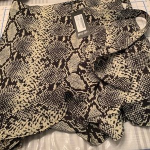 Nasty Gal ruffle hem wrap skirt